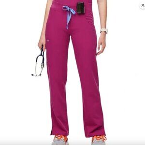 FIGS Raspberry Sorbet Cargo Scrub Pants Xsmall (regular)